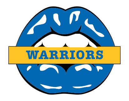 Golden State Warriors Lips Logo vinyl decal